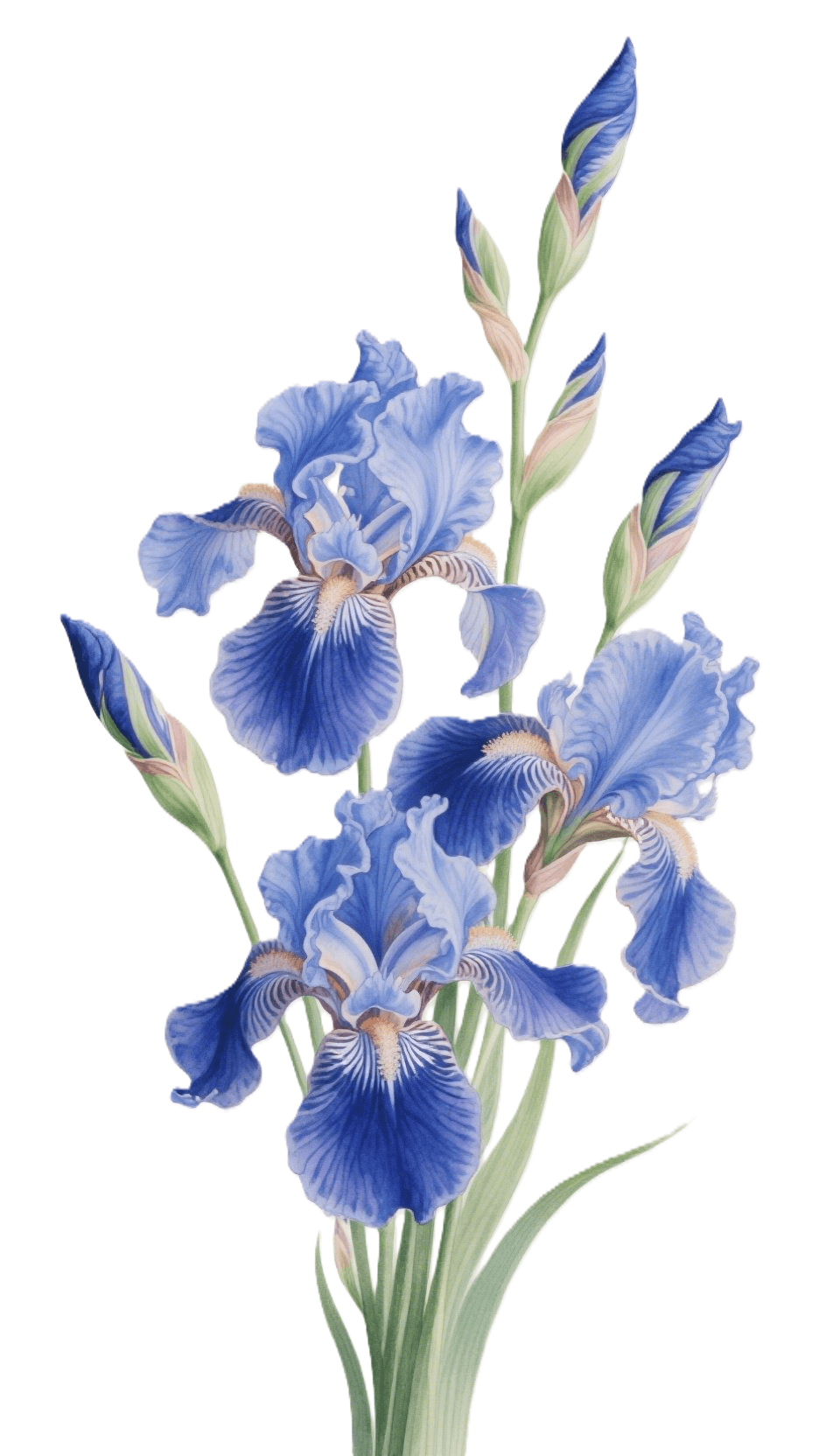 Wall iris-themed custom apparel
